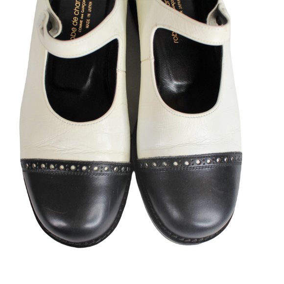 SOLD*************Comme Des Garcons Shoes Black White Mary Janes - Picture 13 of 16